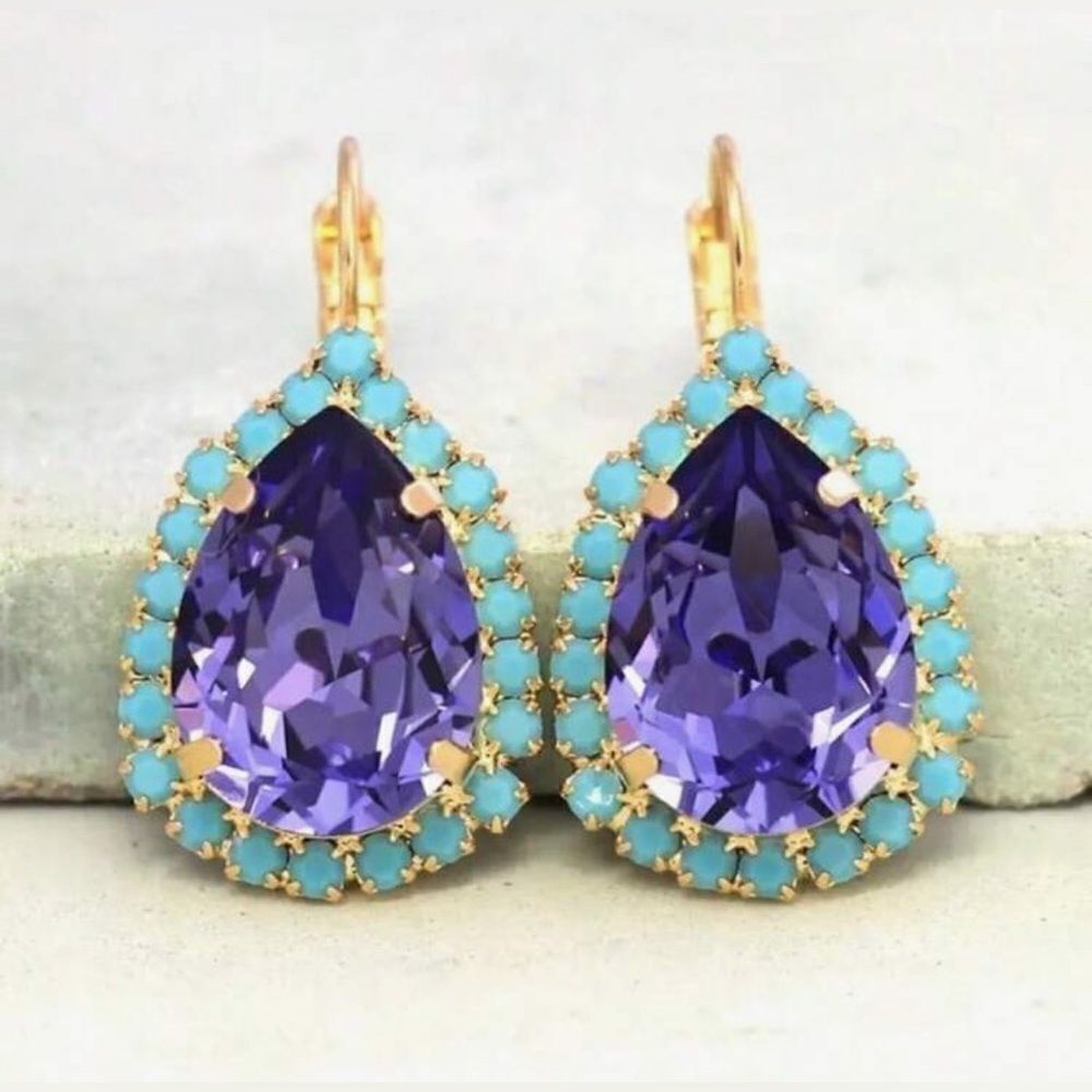 Crystal hoop Earrings #1512